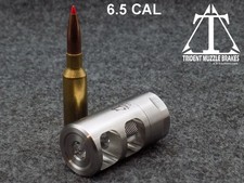 5/8x24 Self Timing 6.5 cal. Stainless Steel Muzzle brake Made in the U.S.A.