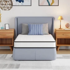 6 Inch Twin Mattress,Hybrid Mattress Memory Foam & Innerspring, Premium Foam ...