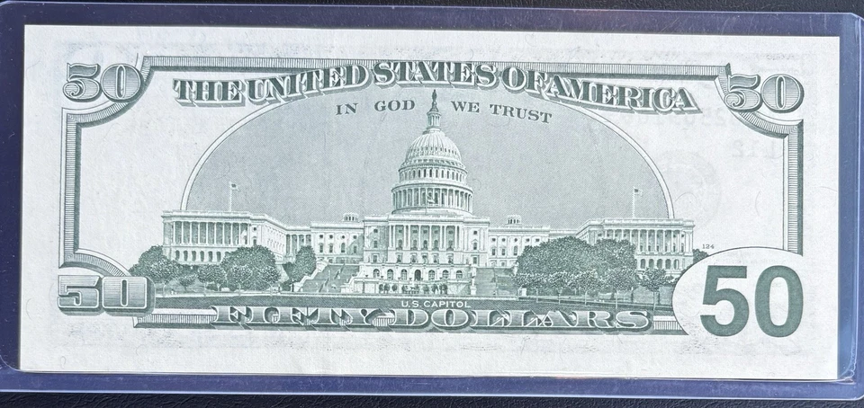1996 $50 Star Note Un-circulated Condition Very Nice Note! - Image 2 of 2