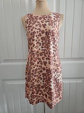 Minkpink Arden Leopard Mini Shift Dress Viscose & Linen Lined Sleeveless Sz XS