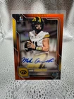 2025 Bowman Chrome University Football Orange Refractor Mark Gronowski #BCA-MG