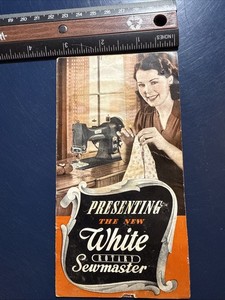 White Sewing Machine Small Brochure Catalog Pamphlet Vintage