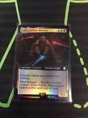 MTG Magic The Gathering Elder Arthur Maxson Foil PIP Rare Ex Art Fallout 
