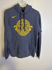 Golden State Warriors Hoodie Mens Medium Blue NBA City Edition Nike