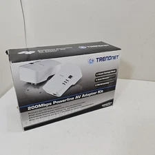 TRENDnet TPL-303E2K - 200bps Powerline AV Adapter Used