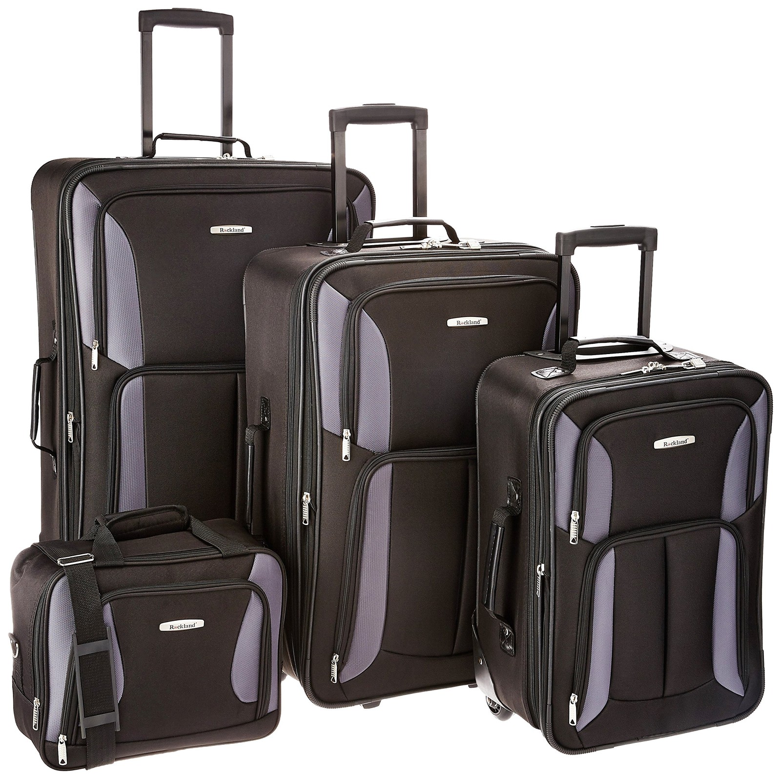 Rockland Journey Softside Upright 4-Piece Set (14/19/24/28),