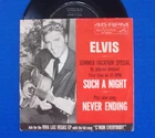 ELVIS PRESLEY - Such A Night / Never Ending (47-8400) w/Picture Sleeve
