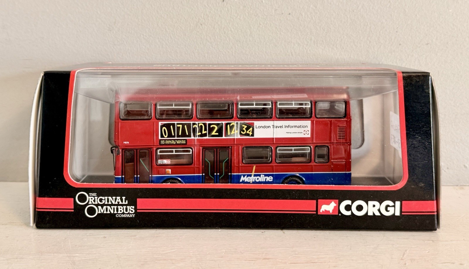 OOC MCW METROBUS MK I BUS METROLINE ROUTE 113 EDGEWARE 1/76 OM45120A