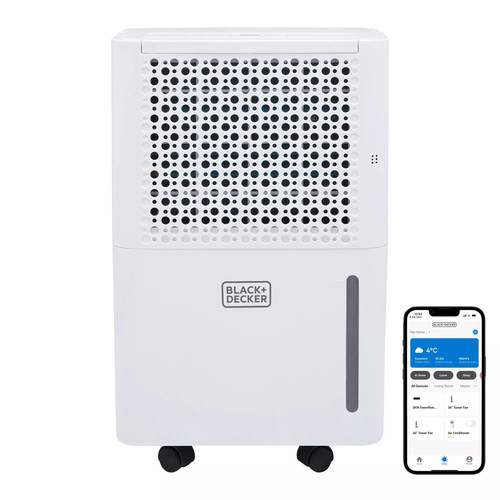 Black and Decker 12 Litre Dehumidifier with Smart Control - BXEH60016GB