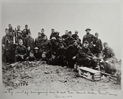 WWI Signal Corps Photo 102nd Infantry Returning from Belleau Bois France 1918