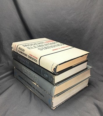 Vintage Statistics Textbook Lot 5 Books Freund Stockton McClave Used