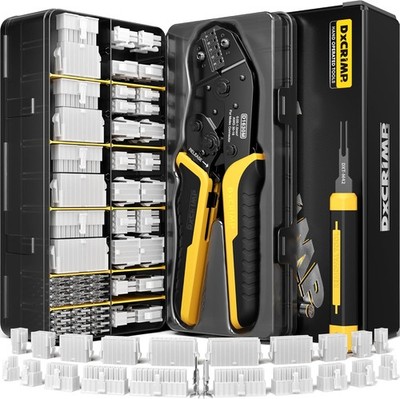 Crimp Tool Mini-Fit Jr Kit,with 22 Types 2-20 Pin Molex 4.2mm Connector,Wire ...