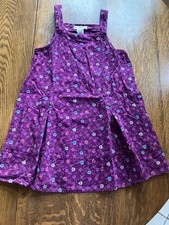 Rainbow tag Vtg Gymboree 1998 Autumn Florals corduroy overall jumper dress 6 7