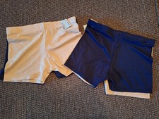 NWT Girls Cat Jack Play Shorts Cartwheel Shorts Size M 7/8 Navy Blue Tan