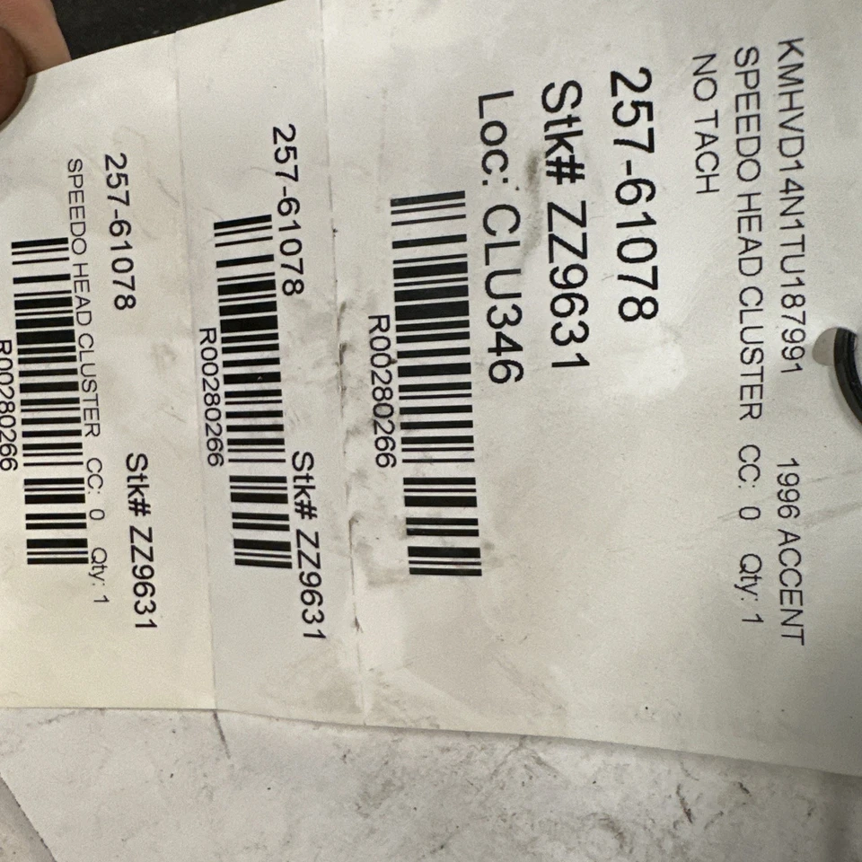 Speedometer Cluster MPH Without Tachometer Fits 95-99 ACCENT C1 - Изображение 4 из 4