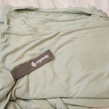 Ergobaby Aura Wrap Baby Carrier Light Sage Green Soft Breathable Nursing