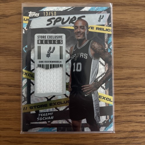 2025-26 Topps Jeremy Sochan Store Exclusive Relics #/50 Game-Used