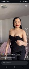 Black Corset Top Colorful Gems