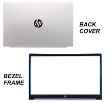 New HP PAVILION 15-EH3011NA 15-EH3011NB Silver LCD Back Cover Bezel Replacement