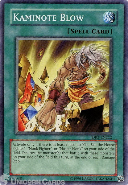 DR3-EN222 Kaminote Blow Common UNL Edition Mint Yu-Gi-Oh! Card