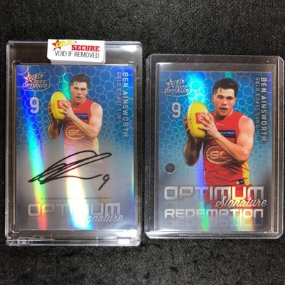 2022 Select AFL Optimum BEN AINSWORTH Mirror Signature 28/50
