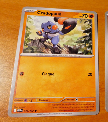 Pokemon Mega Evolution Karte Karte 078/132 Meg Me01 Fr Mint 2025