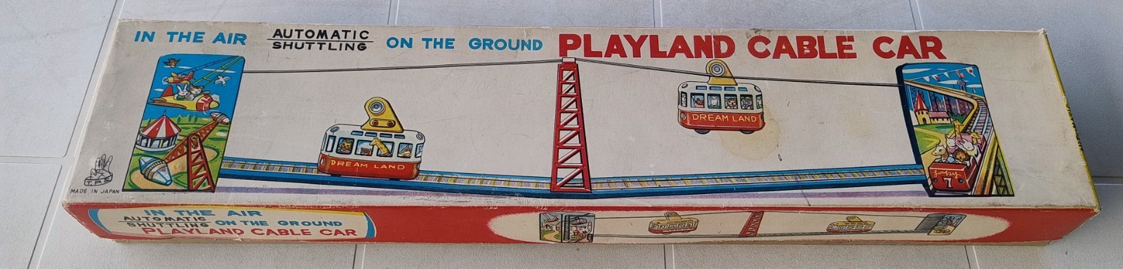 Playland Cable Car Automatic Shuttling Dreams Land Japan NO CABLE Ottime Condit