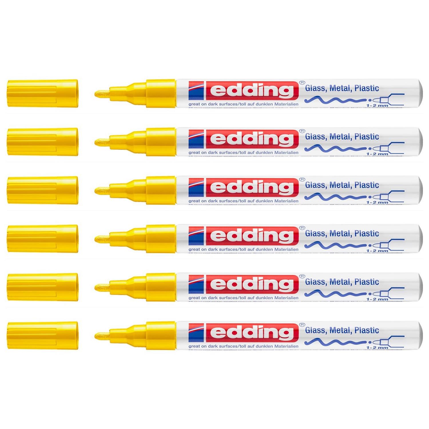 Marqueur edding 751 Jaune pour Customiser Vos Objets Déco Extérieurs