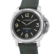 PANERAI Luminor Base Logo 3 Days Acciaio 44mm Stainless Steel/Nylon Black Di...