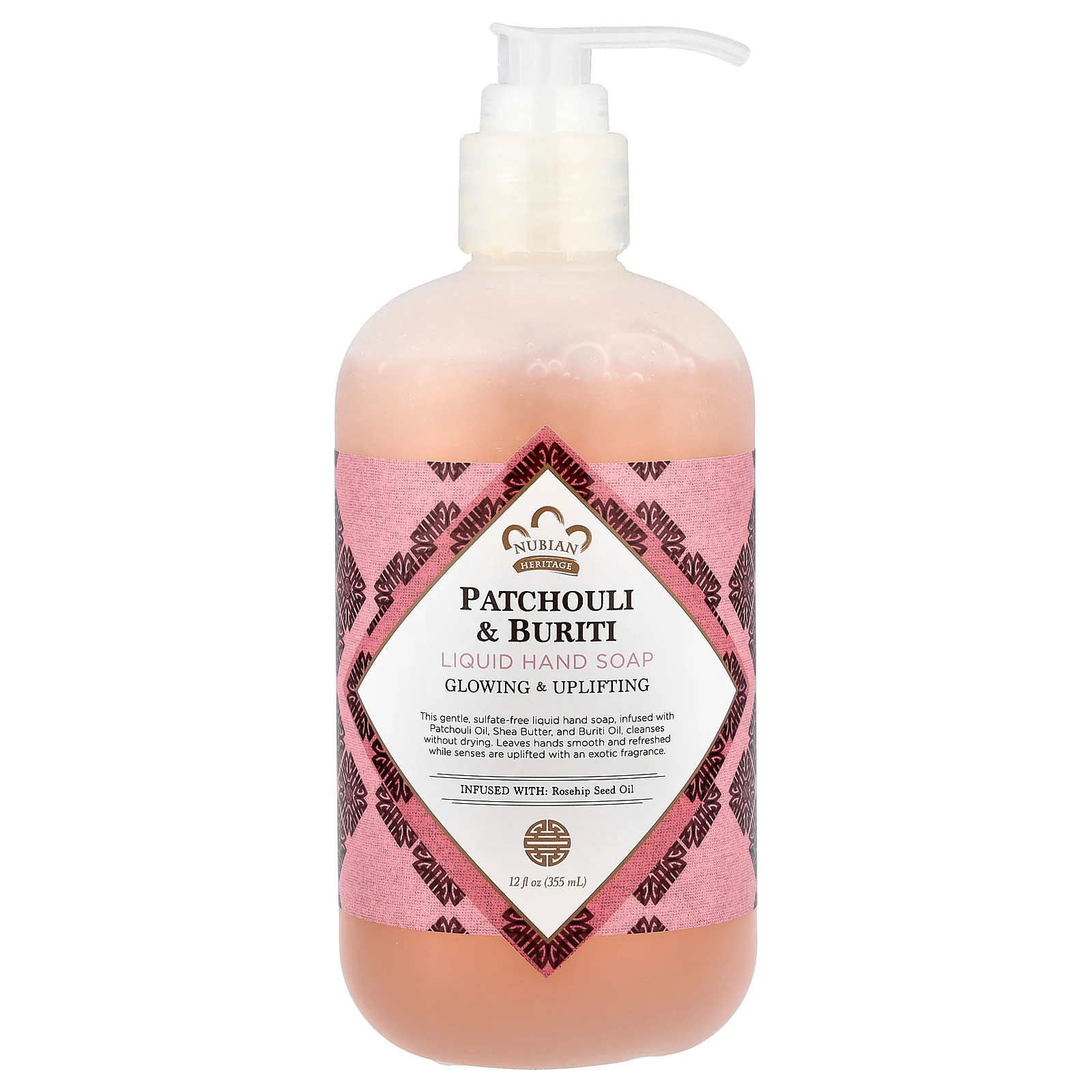Жидкое мыло для рук, Пачули и Бурити, 12 жидких унций (355 мл)