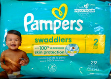 Pampers Swaddlers Diapers, Size 2 12-18 Lbs 29 count - Free Shipping