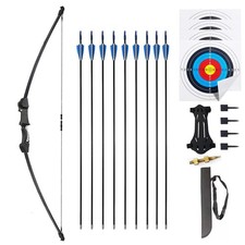 45" Youth Bow and Arrows Set for 8-12 Teens Recurve Archery Beginner Gift Lon...