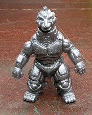 1995 Vintage Bandai Silver Mecha Godzilla Mini Figure Monster Toho Japanese