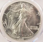 1988 Unc American Silver Eagle 1 Troy Oz .999 Fine Silver *4746