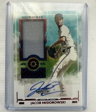 2025 Jacob Misiorowski /75 Auto Panini Boys Of Summer Prospect Materials