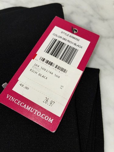 Vince Camuto Rich Black Dressy Leggings No Pockets in Back New XS 9399332 - Picture 2 of 5