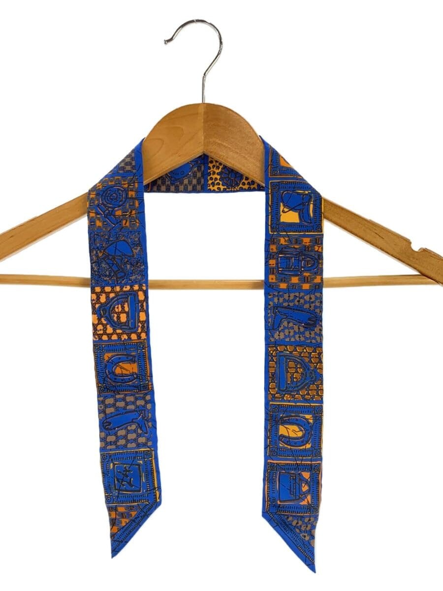 HERMES Silk Scarf in Blue for Women Luxury Fashion Accessory