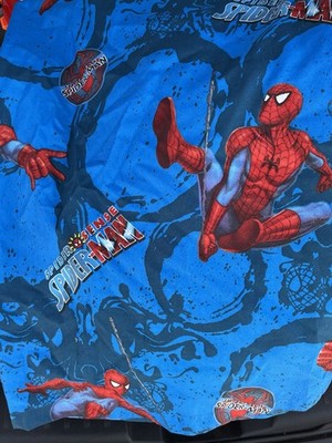Spiderman Twin Flat Sheet Spider Sense Deep Blue Marvel