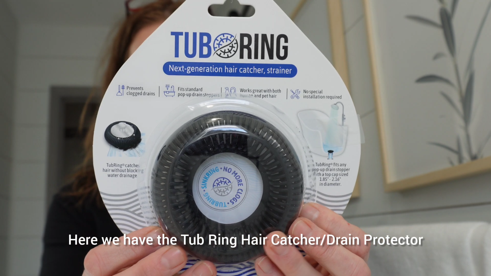 TUBRING The Ultimate Tub Drain Protector/Hair Catcher/Strainer/Snare