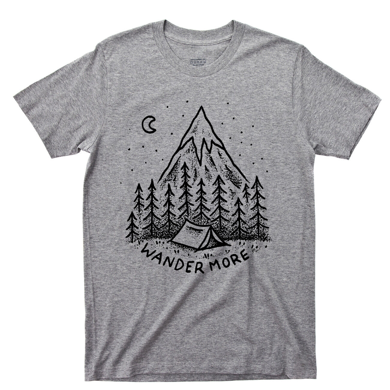 Wander More T Shirt Camping Outdoors Mountain Hiking River Appalachian Trail Tee