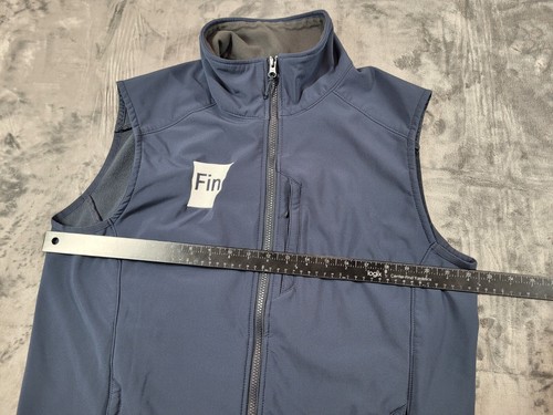 Helly Hansen Vest Men’s L Navy Blue Full Zip Jacket Paramount Soft Shell Fin - Picture 10 of 14