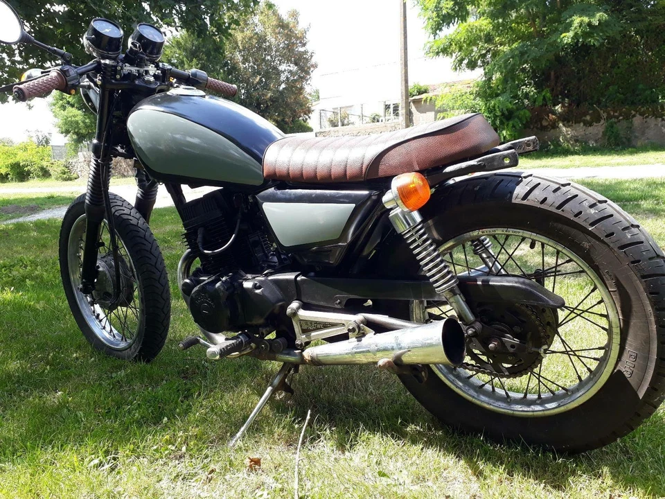 Vintage Cafe Racer Brown Flat&Hump Saddle Seat For Honda GL 1000 650 500 100 GB - Изображение 2 из 4