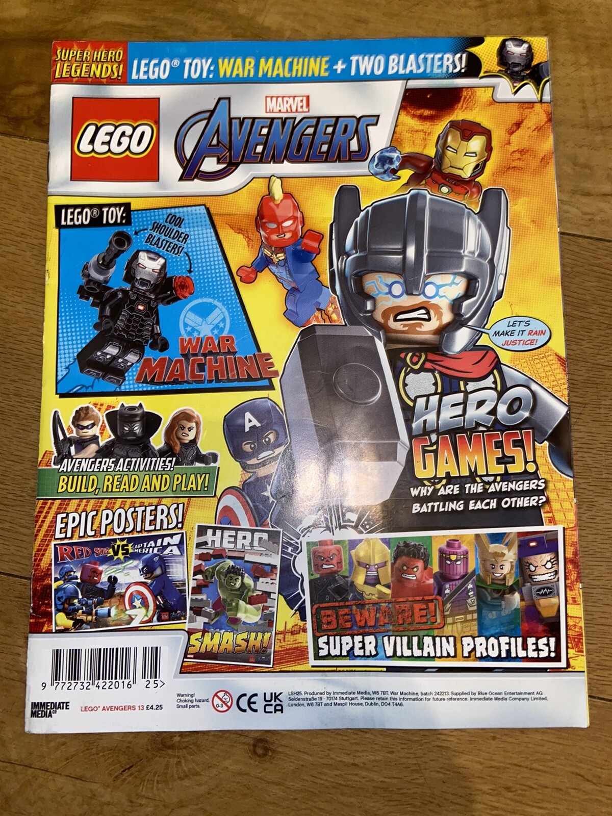 Lego Superhero Legends magazine Avengers #13 2022 NO War Machine MiniFigure!!