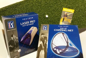 Golf Practice Set Pga Tour Chipping Net Laser Pro Hank Haney