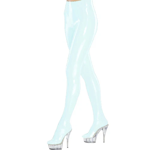 PVC Bright Legs Sexy PU High Waist Slim Fit Pants Women's Tights No shoes - Bild 23 von 45