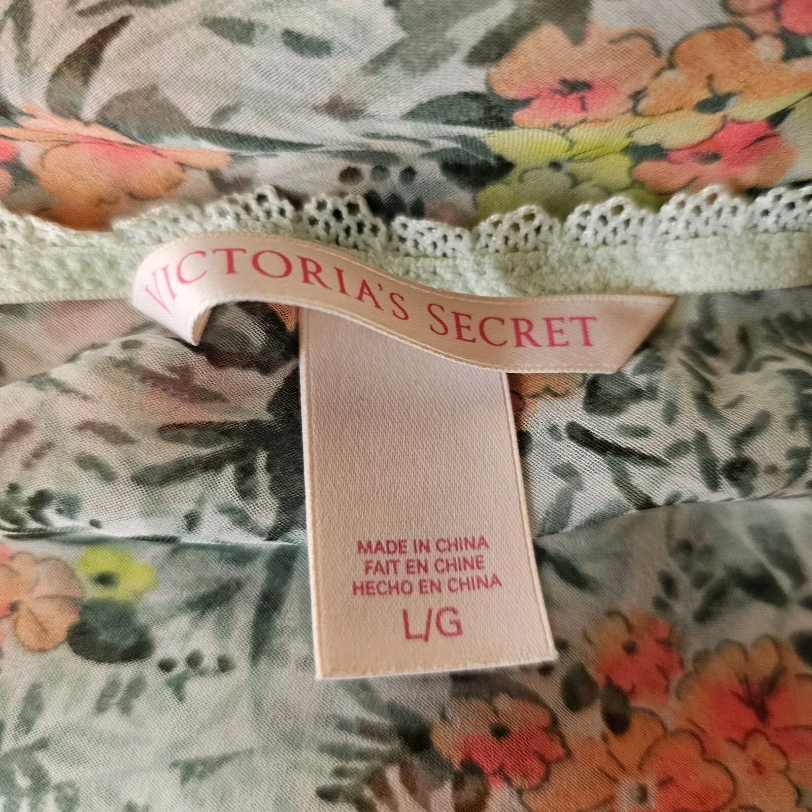 UNDERCOVER Victorias Secret mini abito slip trasparente donna grande pizzo floreale sexy romantico