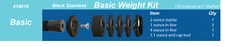 Hamskea QUICK CHANGE Basic WEIGHT KIT 10 Ounce Black Stainless