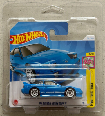 Hot Wheels 96 NISSAN 180SX TYPE X with Protector fairlady skyline