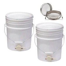 Honey Bucket 20 Ltr With Honey Gate X 2,  1 Double layer Filter Seive for Honey