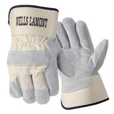Wells Lamont Split Leather Cowhide Work  Driver Gloves Size XL 1 Pair